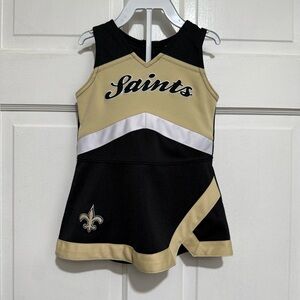 18 Month Saints NFL Cheerleader Girls Dress Diaper Cover Football New Orleans